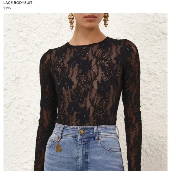Zimmermann Black Lace Bodysuit New w/tags - Picture 3 of 5